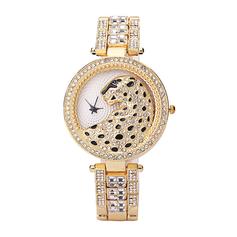 3D Diamond Leopard Watch