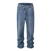 Washed Distressed Casual Jeans