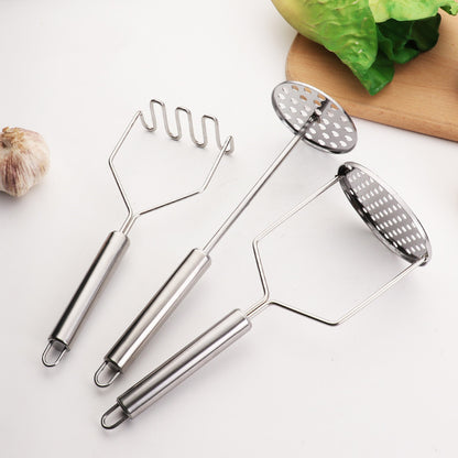 Potato Masher Thickened Stainless Steel Disc Manual Kitchen Tools