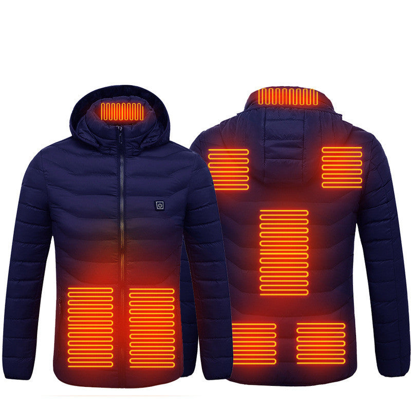 USB Heated Winter Jacket Men
