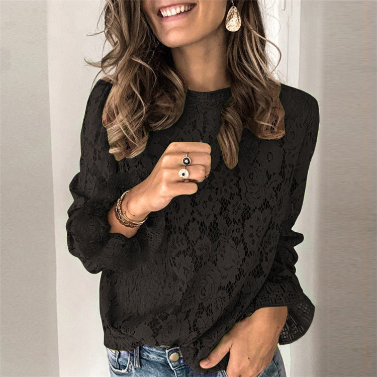 Women’s Hollow Lace Blouse