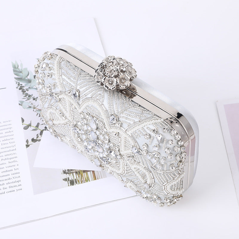 Women's European And American Style Party Bag With Diamonds