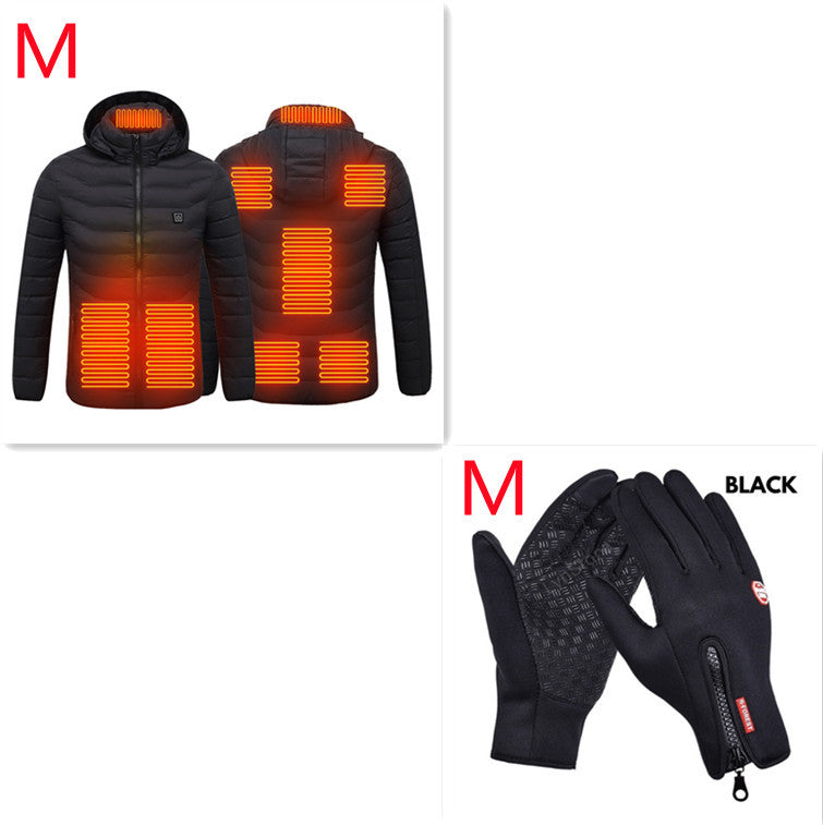 USB Heated Winter Jacket Men