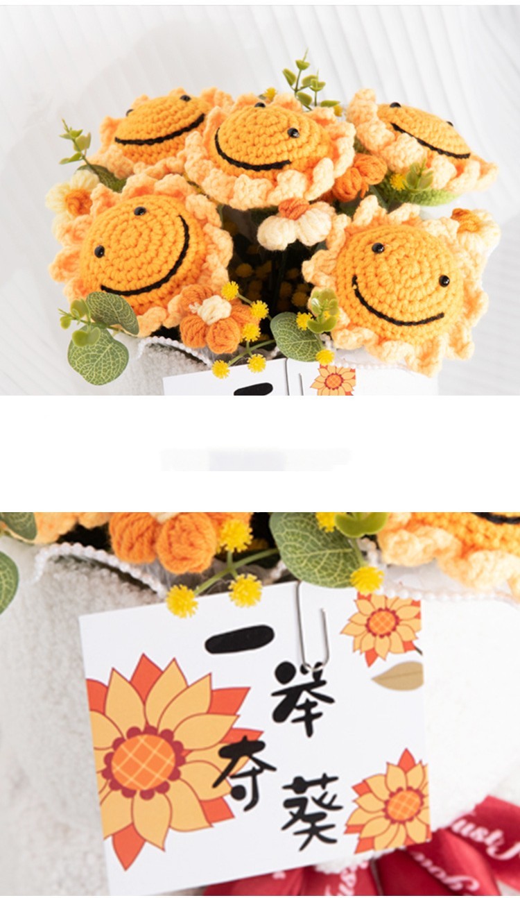 Knitted Christmas Fruit Decore Persimmon Arrangement