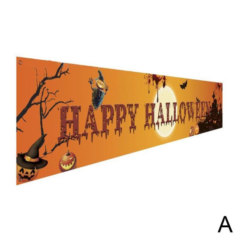 Polyester Halloween Party Banner Horror banner details