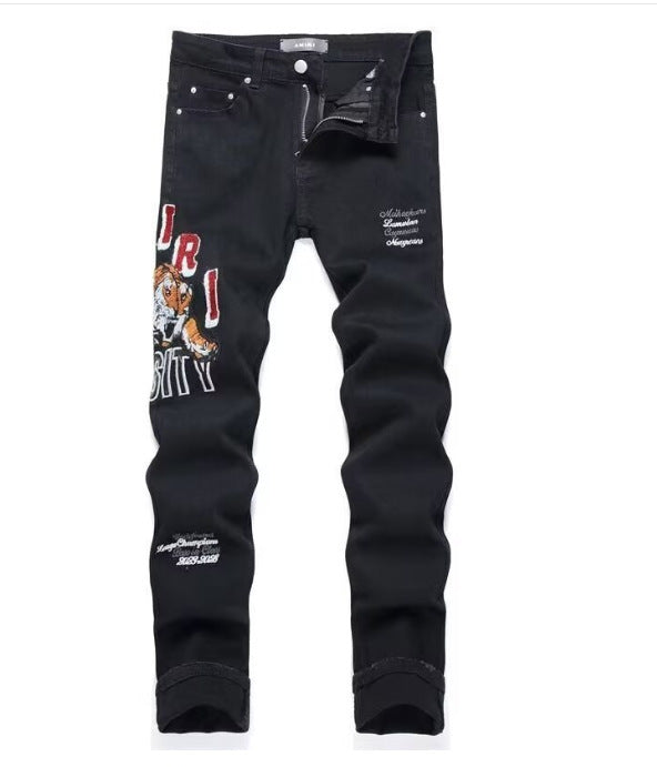 Trendy Retro Dyed Jeans Men