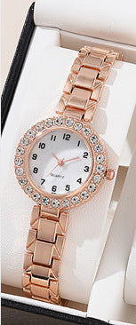 Diamond Quartz Watch Set