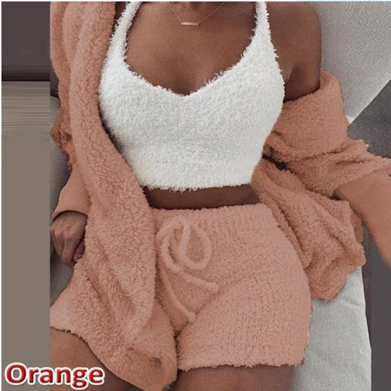 3-Piece Plush Loungewear Set