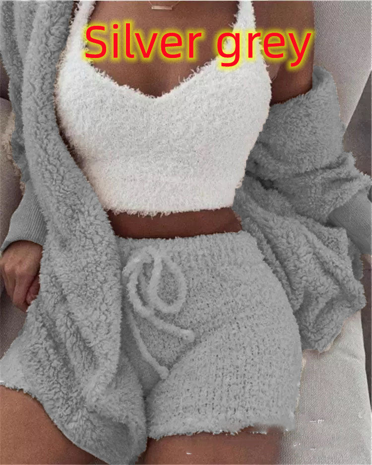 3-Piece Plush Loungewear Set