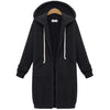 Hooded Fleece Long Jacket