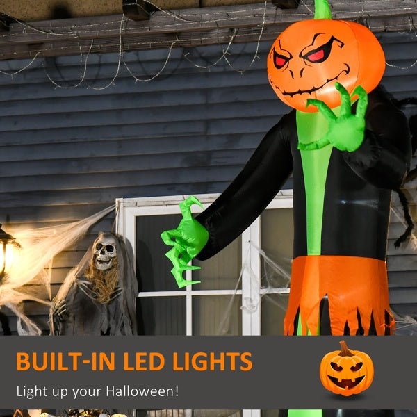 Halloween Decoration night view with eerie LED glow