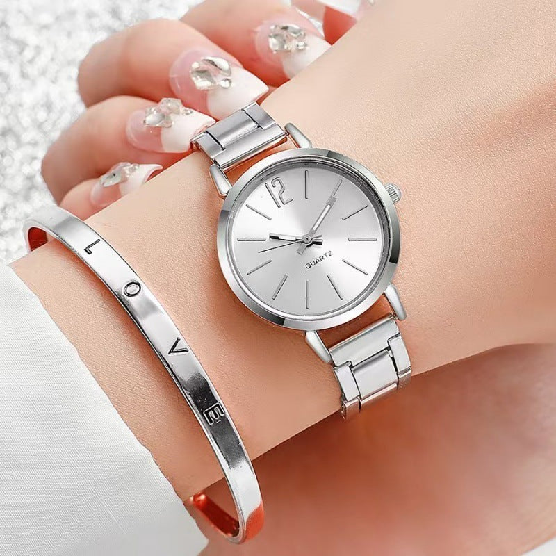 Casual Watch & Bracelet Set