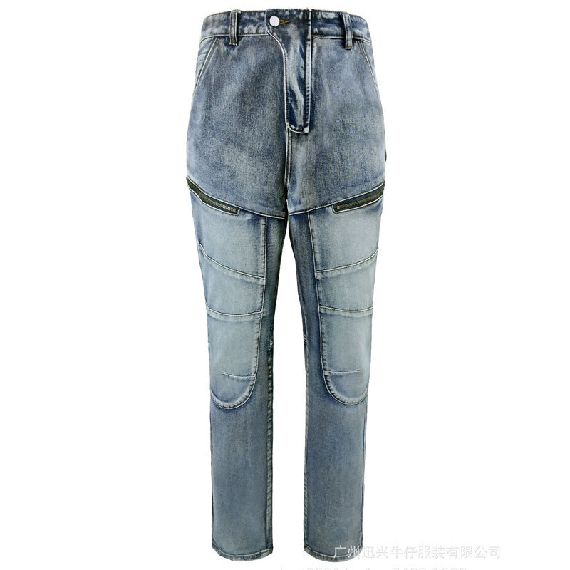 All-Season Biker Denim Men
