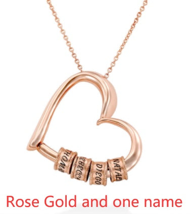 Custom Heart Name Necklace