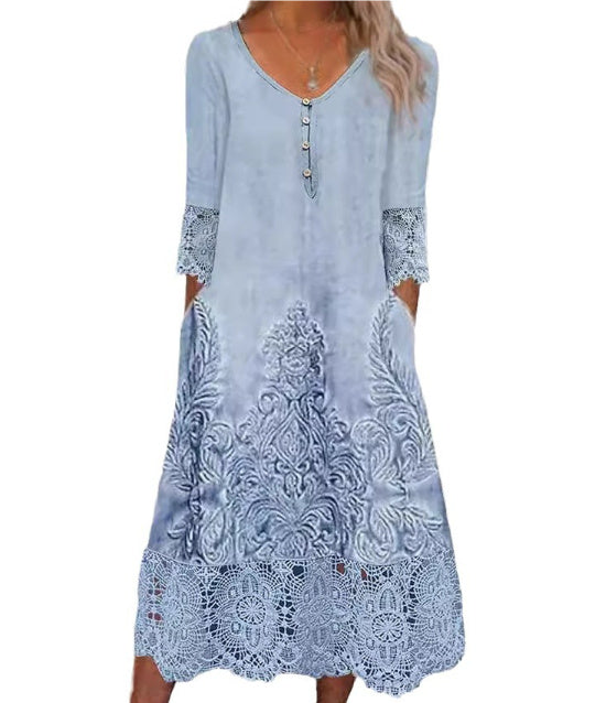 Floral Lace Summer Dress