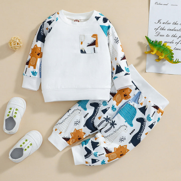 Cute Animal Cartoon Autumn Long-Sleeved Set