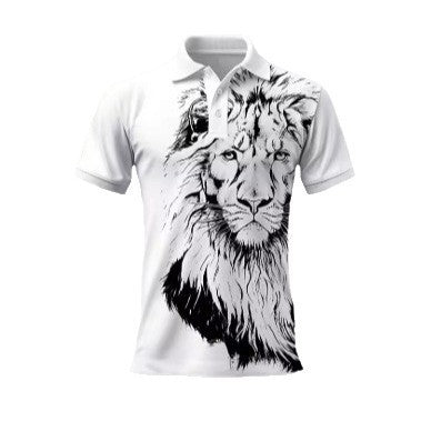 Lion Printing Casual T-shirt