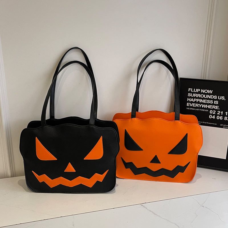 Women's Fashion Halloween Pumpkin Shoulder Messenger Bag