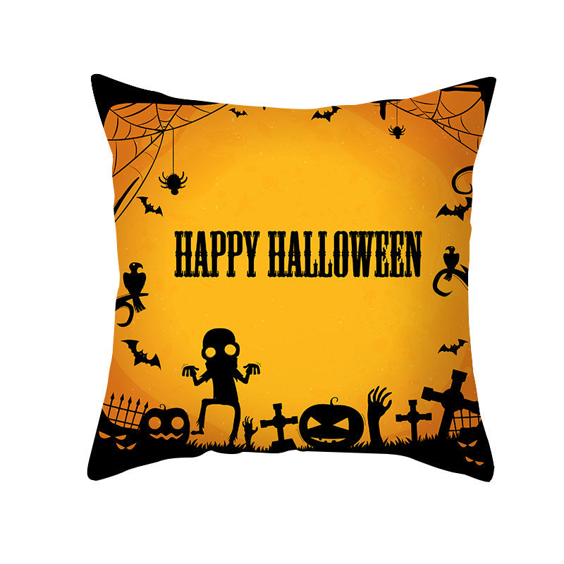 Halloween Pillowcase Pumpkin 🎃 – festive pillow cover on bed with fall decor