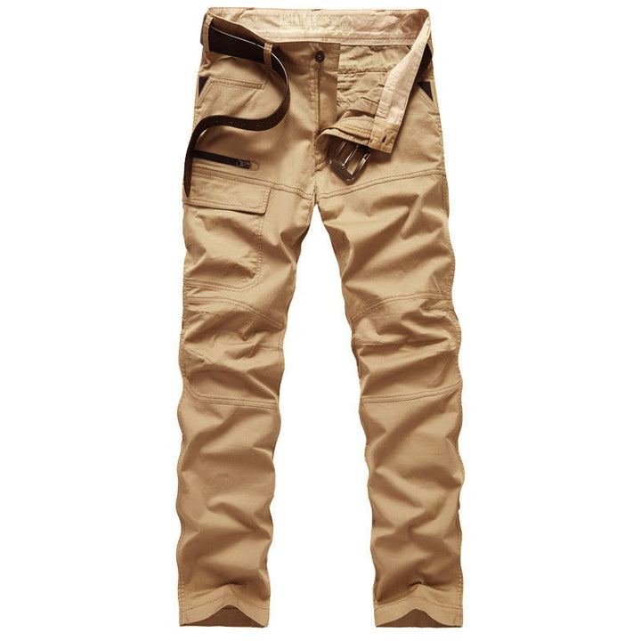 Solid Color Straight Stretch Trousers