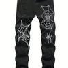Loose Straight Wide Leg Spider Jeans
