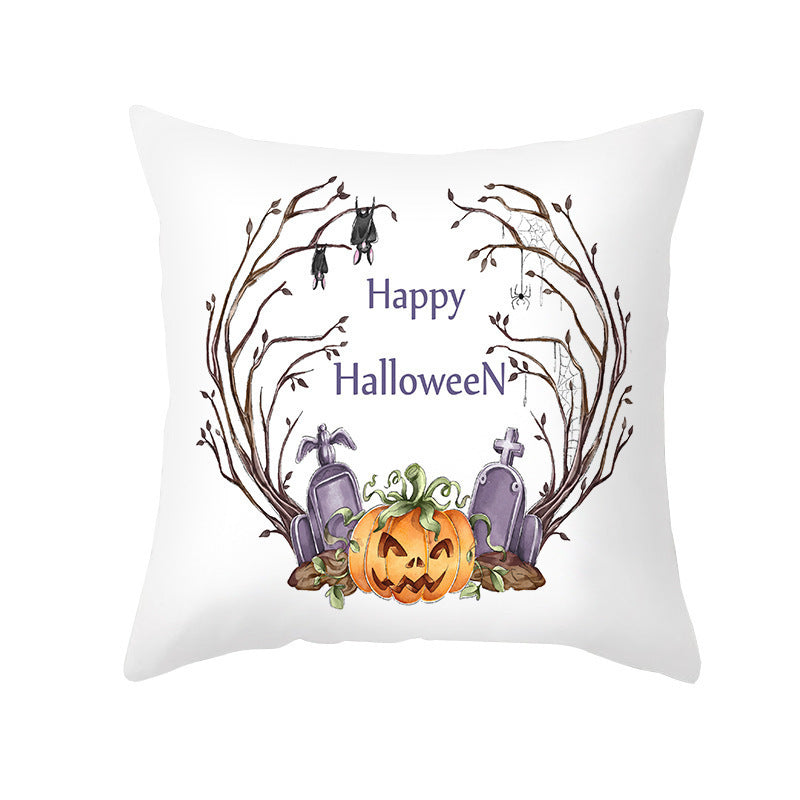 Halloween Pillowcase Pumpkin 🎃 – modern home accent cushion on armchair
