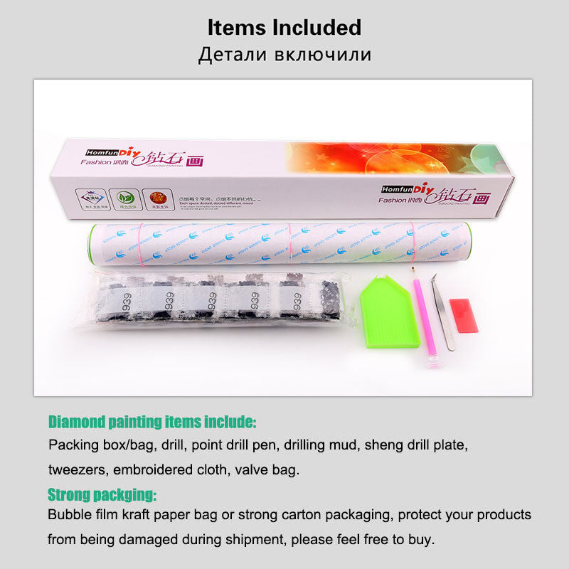 Back view 5D Diamond Painting Xmas Pets back view completed canvas display