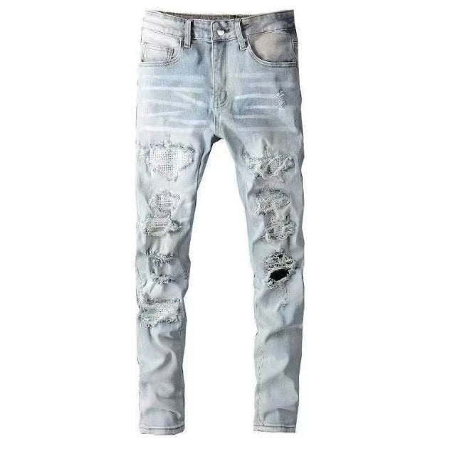 Trendy Retro Dyed Jeans Men