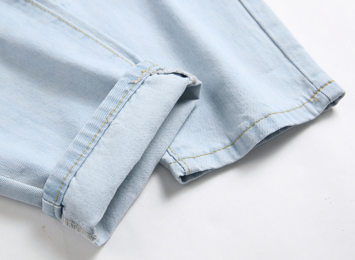 Ripped Jeans Men's Knee Broken Holes