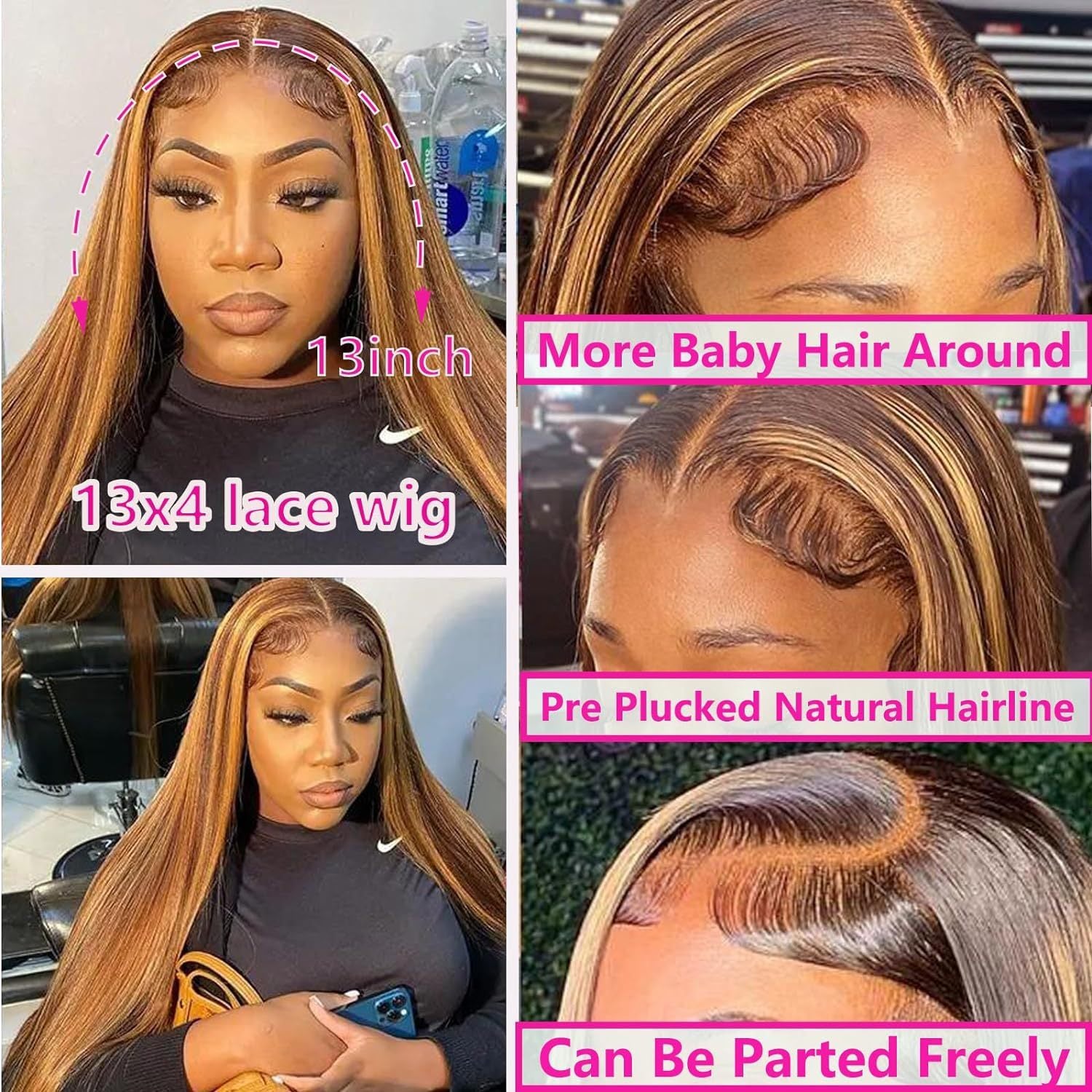 Human Hair Straight Lace Wig