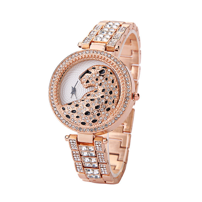 3D Diamond Leopard Watch