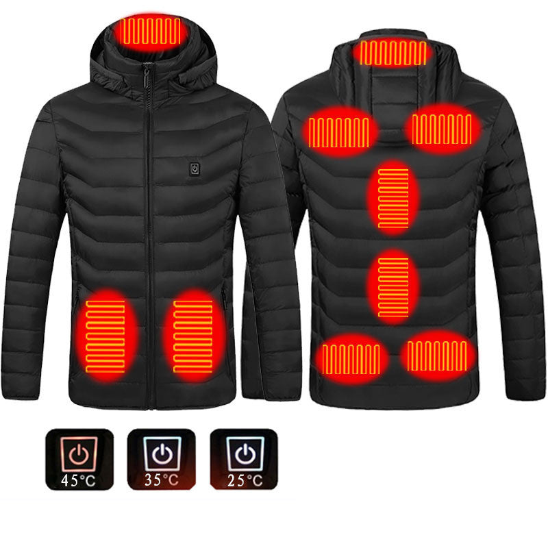USB Heated Winter Jacket Men