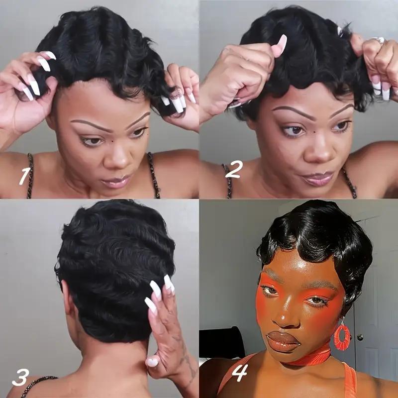 Soft Short Deep Wave Wig