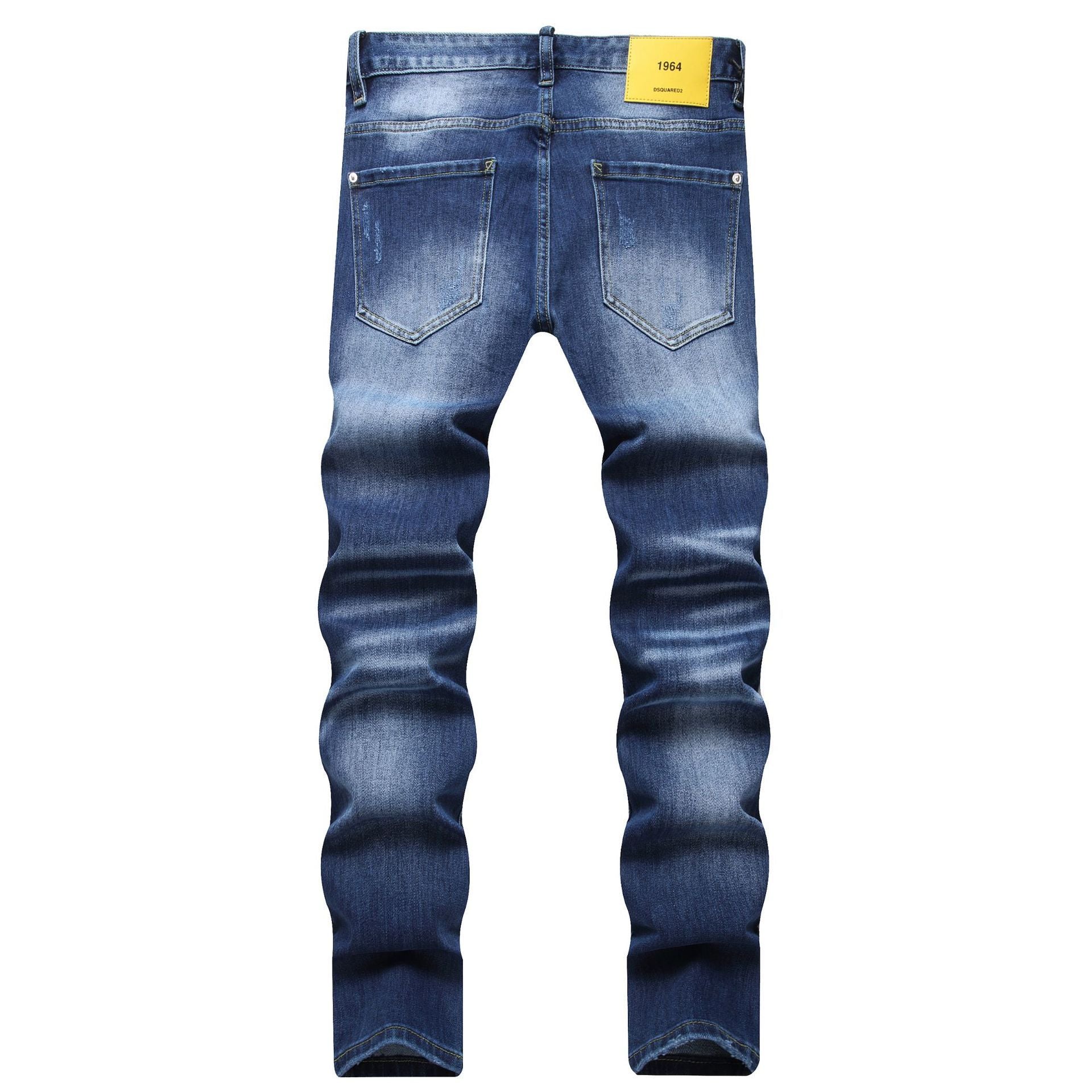 Ripped Fashion Slim Stretch Denim