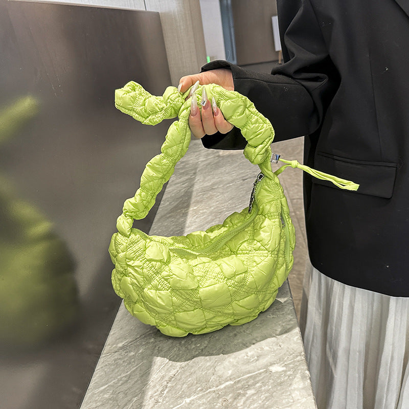 Fashion Pleated Clouds All-match Bubble Underarm Bag