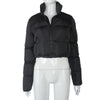 Fashion Zipper Puffer Coat