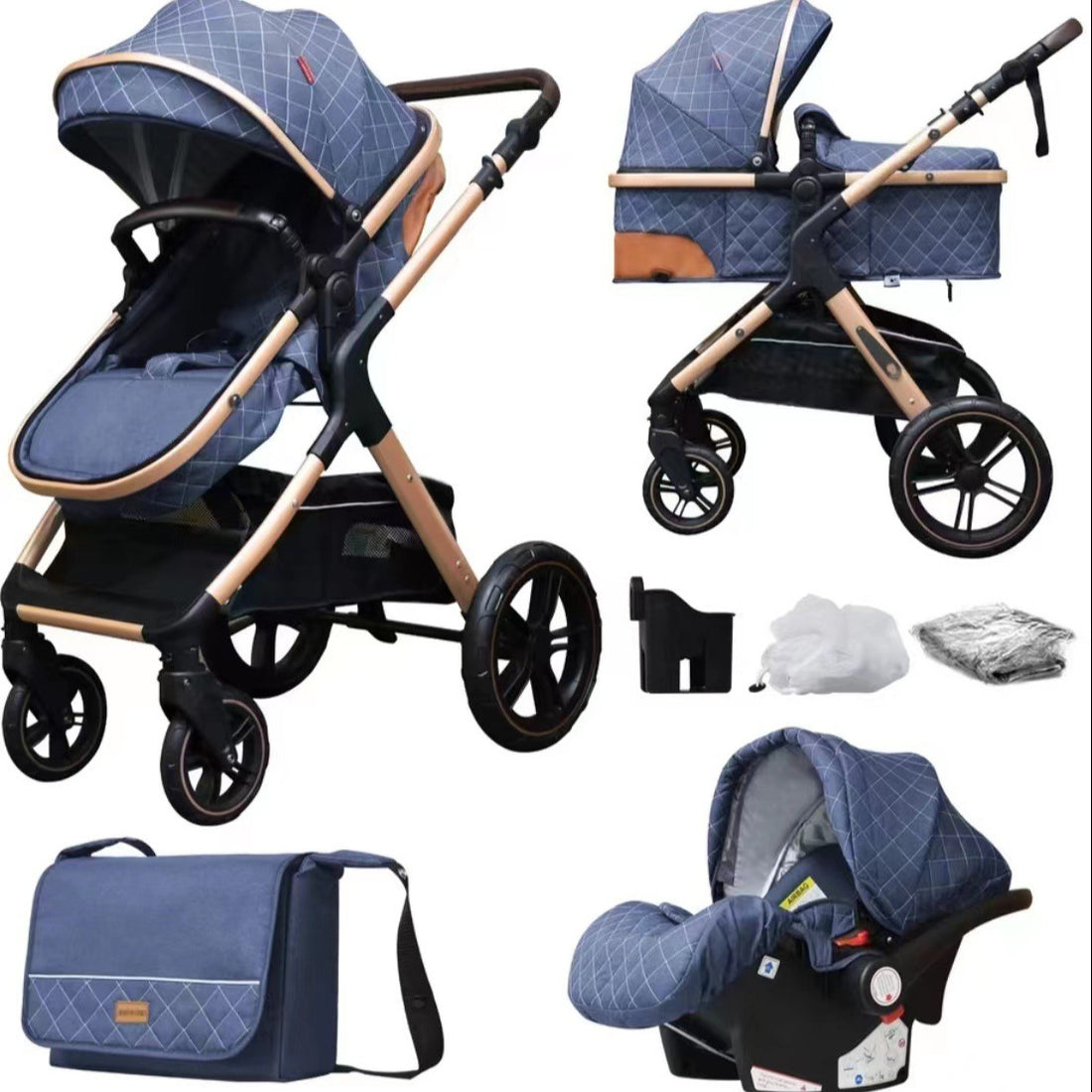 Lightweight Folding Baby Stroller