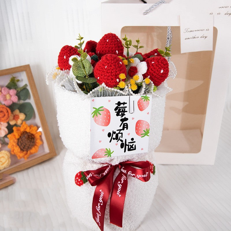 Knitted Christmas Fruit Decore Orange Fruit Display