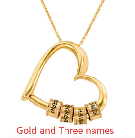 Custom Heart Name Necklace