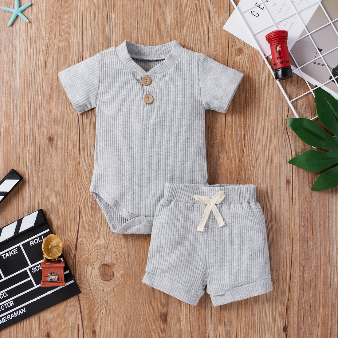 Baby Bodysuit & Shorts Set