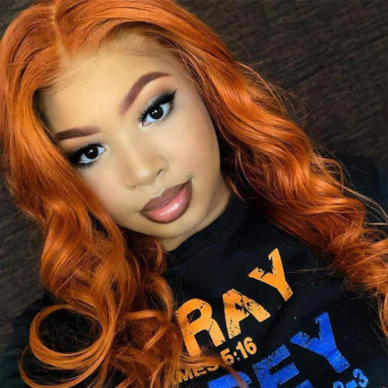 Soft Smooth WavyOrange Wig