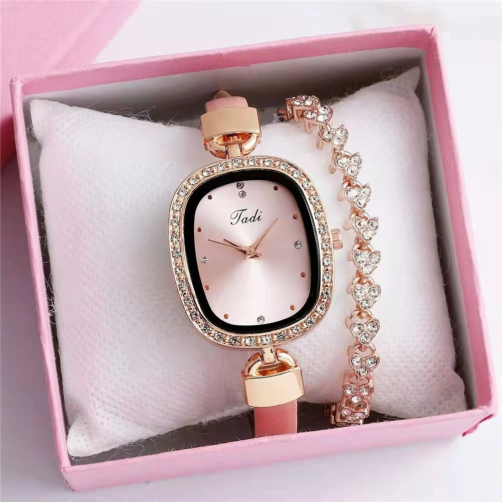 Diamond Rhinestone Watch Set