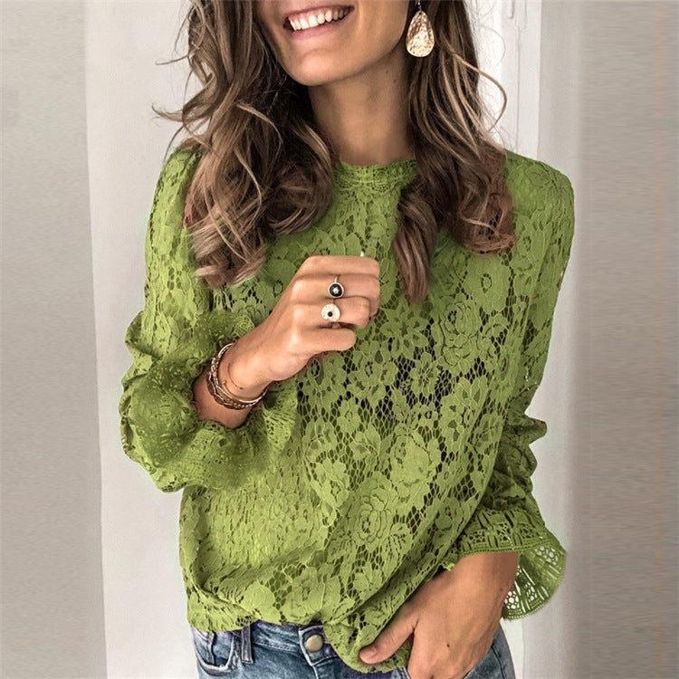 Women’s Hollow Lace Blouse