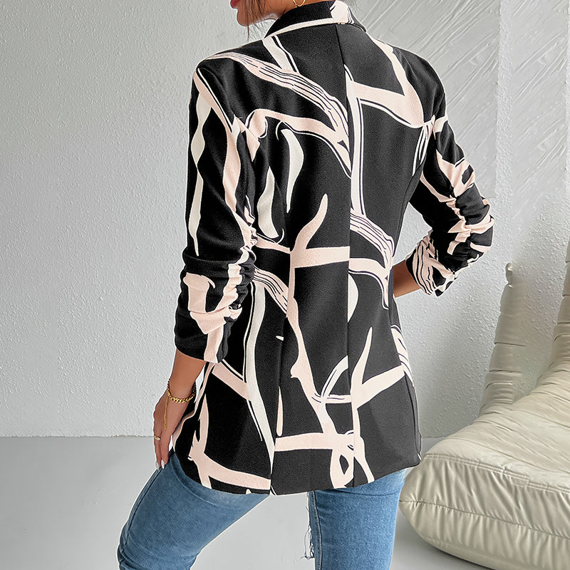 Women’s Abstract Print Blazer