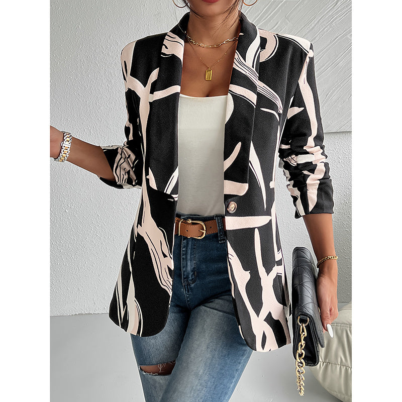 Women’s Abstract Print Blazer