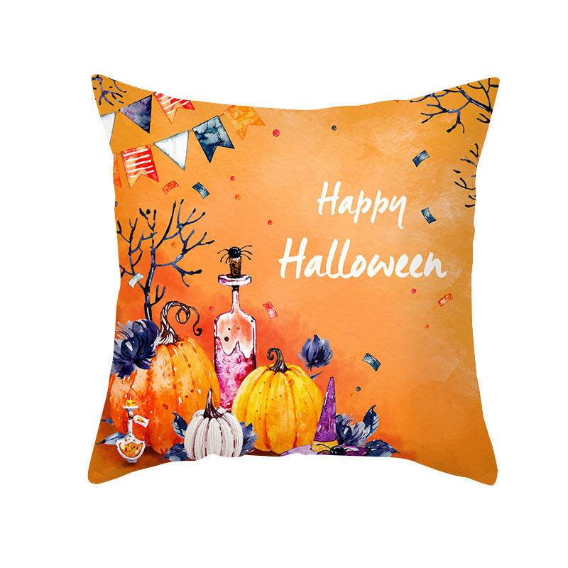 Halloween Pillowcase Pumpkin 🎃 Nordic-style pillow for minimalist Halloween décor