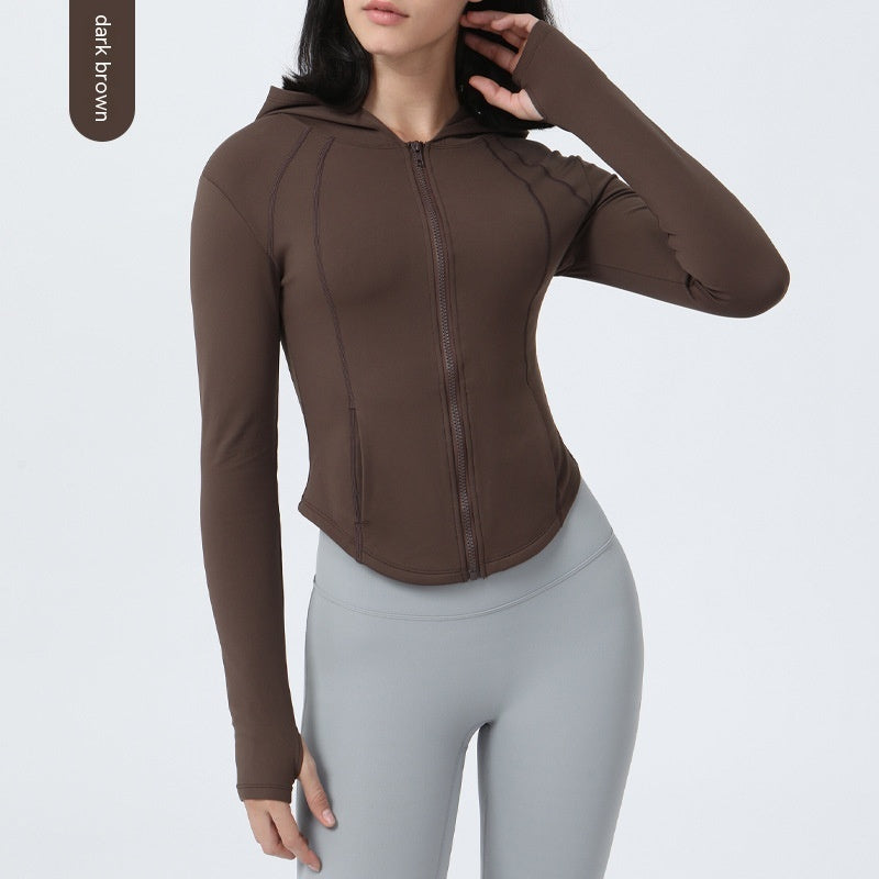 Fleece-lined Yoga Clothes Coat Women packaged ready for gift