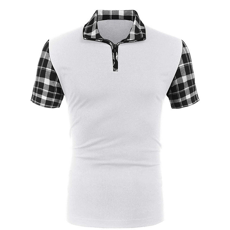 Men's T-shirt Casual Fashion Solid Color Polo Shirt