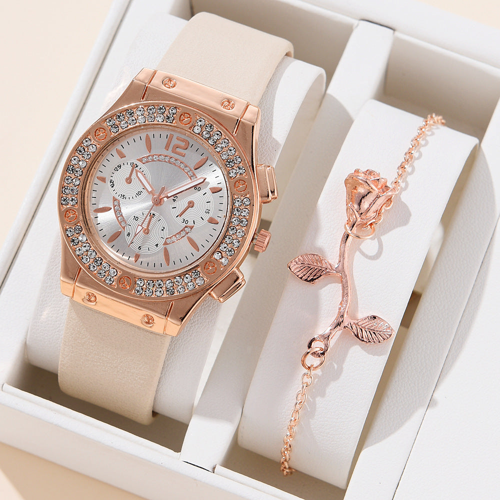 Elegant Leather Watch Set