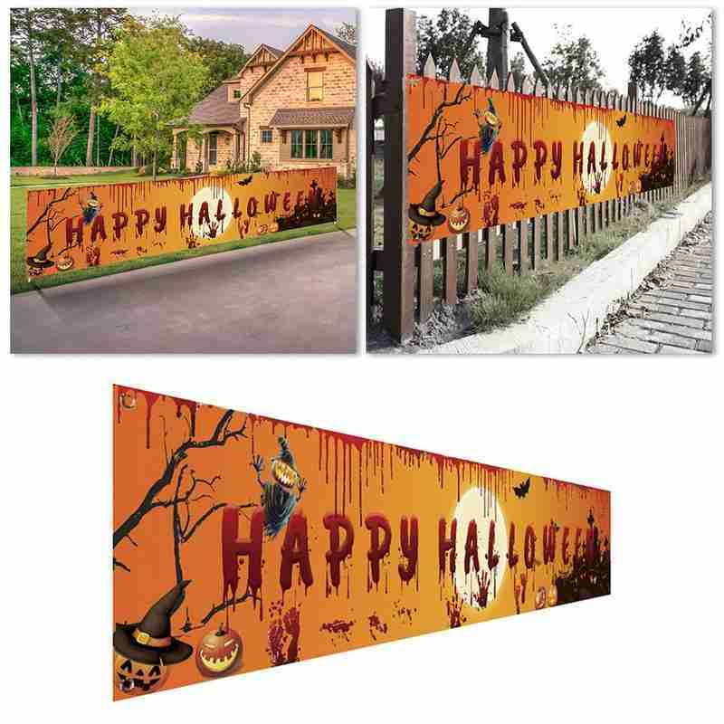 Halloween Party Banner Horror decoration for indoor event